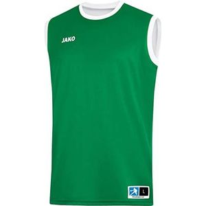 JAKO - Omkeerbare Jersey Change 2.0, Uniseks-Volwassene, Sportgroen/Wit, M