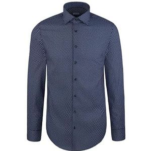 Seidensticker 845317, slim fit, lange mouwen, businesshemd, 36, blauw, 36