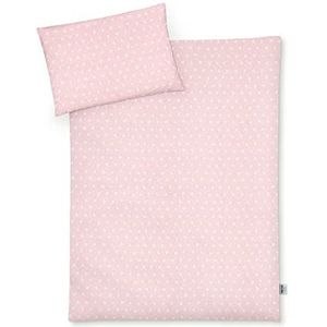 Julius Zöllner Jersey - kinderbeddengoed 100 x 135 cm + 40 x 60 cm, 2-delige set dekbedovertrek en kussensloop, 100% jersey-katoen, met ritssluiting, Oeko-Tex Standard 100, Leafy