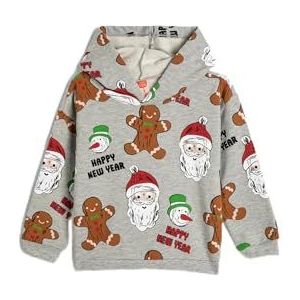 Koton Babyboys New Year Themed Hoodie Gedrukt Detail Sweatshirt, Grijs design (0d2), 12-18 maanden