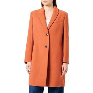 Sisley Womens 20BFLN016 Wool Coat, Sand 902, 34, zand 902, 34