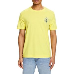 ESPRIT Heren T-shirt, 770/Pastel Yellow, XL
