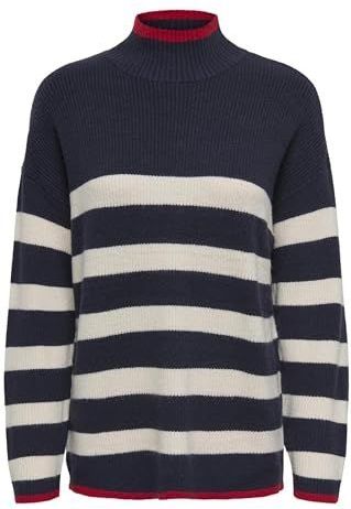 Only - Gebreide Trui - Hoog Te Sluiten Kraag - Lange Mouwen - Regular Fit