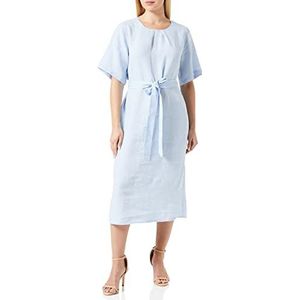 Seidensticker Dames regular fit blousejurk korte mouwen jurk, lichtblauw, 34, lichtblauw, 46