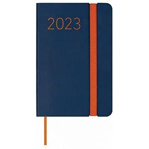 Finocam - Kalender 2023 Flexi Lisa weekoverzicht horizontaal januari 2023 - december 2023 (12 maanden) Catalaans-blauw