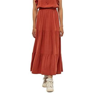 DESIRES Jin Skirt voor dames, Burnt Red, XL