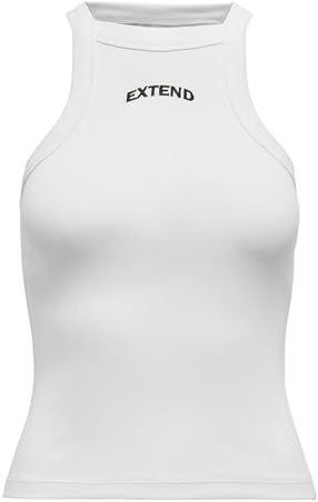 ONLY - Onlval S/L Tank Top Box Xt JRS - Wit - Tanktop