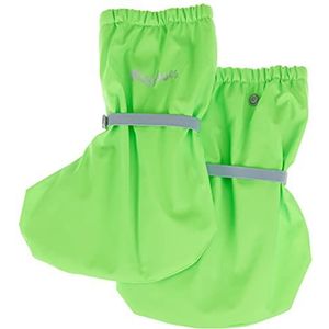 Playshoes Uniseks regenvoetjes voor kinderen met fleecevoering, neon-groen, Small
