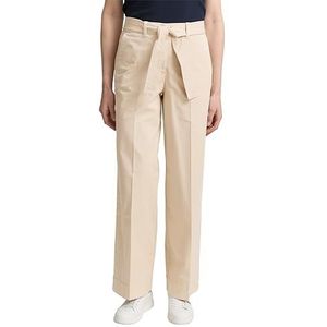 Tom Tailor TTLEA broek met wijde pijpen en linnen