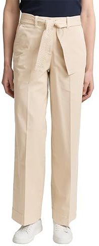 Tom Tailor TTLEA broek met wijde pijpen en linnen