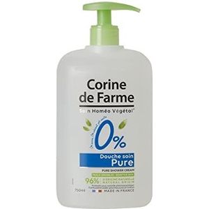 Corine de Farme - Pure verzorgende douche 0% - Reinigt, hydrateert de huid - pH-neutraal, zonder zeep en kleurstoffen, 12 ingrediënten, Clean Beauty - Gemaakt in Frankrijk - 750 ml