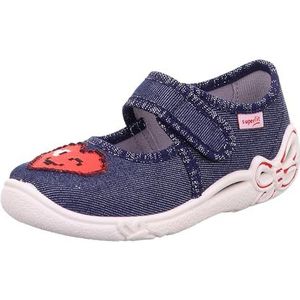 Superfit Belinda pantoffels voor meisjes, Blauw Rood 8030, 23 EU