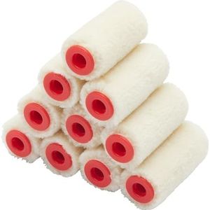 ProDec 10 pak 2 inch glans mohair Micro Paint Rollers voor een gladde afwerking met glanzende en satijnen verf, vernis, houtbeitsen op plinten, vensterbanken, deuren, kasten, metaal en meer