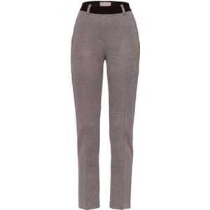Raphaela by Brax Lillyth Thermo Doppio Diagonal Jersey vrijetijdsbroek voor dames, taupe/grijs, 31W / 32L