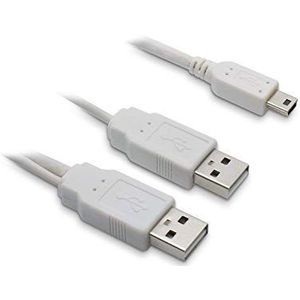 USB 2.0 Y-kabel 2A / Mini B