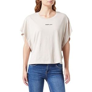 Replay Dames W3685 T-shirt, 984 zand, S