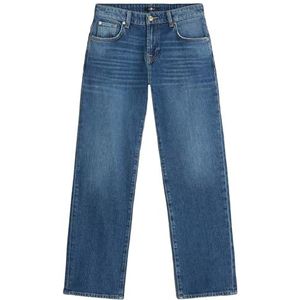 7 For All Mankind Calie Straight Explorer, blauw (mid blue), 23W