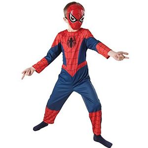 Rubie's Officieel kostuumaccessoires Spiderman-masker, halfmasker, gevormd, voor kinderen, eenheidsmaat, rood