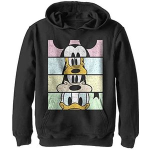 Disney Jongens Crew Crop Hoodie, Zwart, XL, zwart, XL