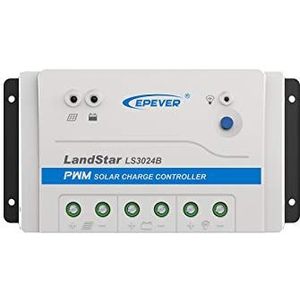 EPEVER PWM laadregelaar Landstar-B serie, LS B 10A, 20A, 30A, systeemspanning 12/24V automatische detectie (LS3024B (30A, 12/24V)), PWM LS3024B (30A, 12/24V)