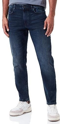 camel active FleXXXactive® 5-pocket jeans voor heren, tapered fit, blauw, 31W / 30L