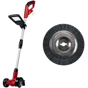 Einhell Accu Voegenreiniger GC-CC 18 Li-Solo Power X-Change (18 V, 1200 min-1, borsteldiameter 10 cm, incl. staal- en nylonborstel,zonder accu en lader) & Einh Ersatzbuerste Nylon GC-EG 1410 | 3424110