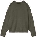 Vero Moda - VMBOOM LS O-NECK PULLOVER GA NOOS - Gebreide Trui - Grape Leaf