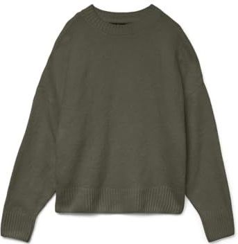 Vero Moda - VMBOOM LS O-NECK PULLOVER GA NOOS - Gebreide Trui - Grape Leaf