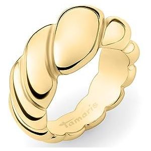 Tamaris Ring TJ-0487-R-58 IP Gold, Roestvrij staal, Geen edelsteen