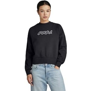 Cornely Raw Dot Raglan r Sweater, Zwart (Dk Black D24375-d562-6484), XS