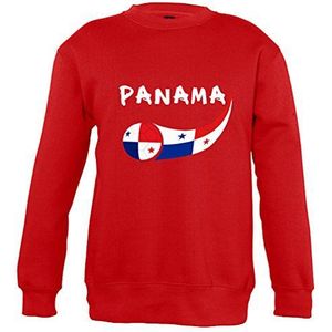 Supportershop Panama-sweatshirt, rood, kinderen 8 jaar, unisex, FR: L (maat fabrikant: