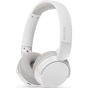 Philips TAH3209WH Lightweight On Ear draadloze Bluetooth Headphones met Passive Noise Isolation - 25 uur afspeeltijd, natuurlijk geluid, heldere gesprekken, dynamische bass, 2 uur USB-laden - Wit