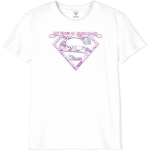 dc comics Supergirl - My Mom is Legendary - GISUPGOTS002 kindert-shirt, wit, maat 14 jaar, Wit, 14 Jaren