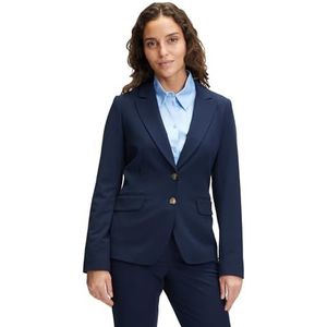 Betty & Co Klassieke damesblazer met zakken, blauw, 40