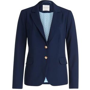 Betty & Co Klassieke damesblazer met zakken, blauw, 46