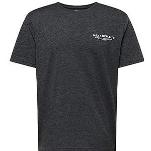 Mavi Gedrukte thee; donkergrijs gemêleerd, grijs, XL