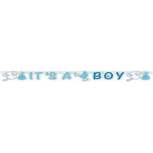 Folat 63632 - Geboorte Jongen Letterslinger It's a Boy,Blauw