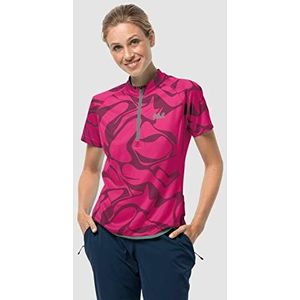Jack Wolfskin Dames Gradient T-Shirt, Roze Anemone Allover, M