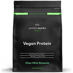 Vegan ProteÃ¯ne Poeder | Choc Mint Brownie | 100% Plantaardig & Natuurlijk | Glutenvrij | Geen Wreedheid | Low Fat Shake | THE PROTEIN WORKS | 500g