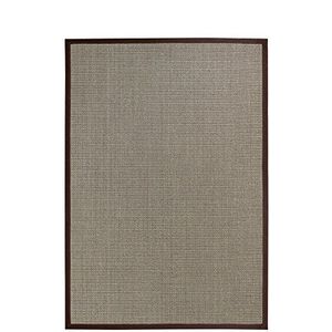 BODENMEISTER Sisal-tapijt modern hoge kwaliteit rand plat weefsel, verschillende kleuren en maten, variant: bruin beige natuur, 160x230