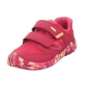 Superfit Trace Sneaker voor meisjes, Rood Roze 5000, 7.5 UK Child Wide