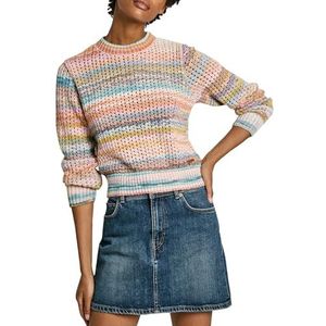 Gebreide Trui - Gestreept - Knitwear - Ronde Hals - Lange Mouw