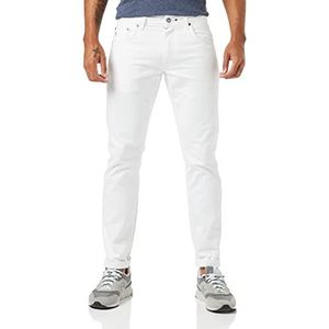 hackett limited Heren White Denim Casual Broeken, 800, wit, 28W Regulier
