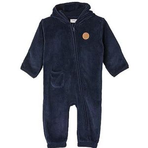 s.Oliver Unisex jumpsuit met capuchon voor baby's, Donkerblauw, 74
