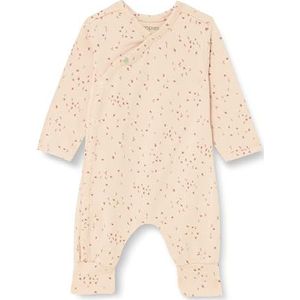 Noppies Baby Unisex Playsuit Nuuk Long Sleeve Allover Print, Rose Smoke - P778, 56 cm