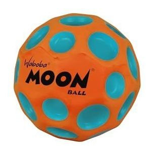 Waboba Martian Moon springbal, zeer hoge neonkleur, binnen en buiten, maakt popgeluiden, gemakkelijk vast te pakken, oranje, 65 mm