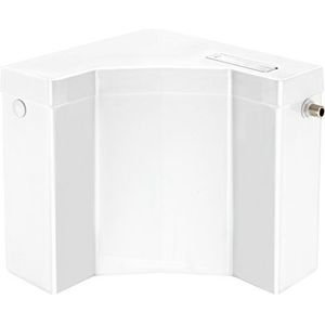 Cornat KETO, hoekspoelbak, wit, start-/stopspoeling, toiletspoeling, opbouwspoelbak, toilet, badkamer, SPKECK1400