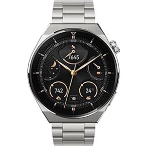 HUAWEI Watch GT 3 Pro 46 mm smartwatch met ECG voor heren, Elite, continue gezondheidsbewaking, GPS, tot 14 dagen batterijduur, draadloos opladen, 100 Plus sportmodi, iOS/Android
