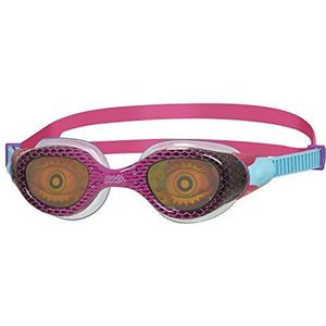Zoggs Unisex-Jeugd Sea Demon Junior Lens Zwembril, Paars/Roze/Hologram, 6-14 jaar