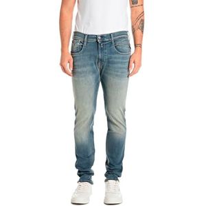 Replay Anbass Hyperflex Dust Herenjeans, slimfit, 009, medium blue., 38W x 36L